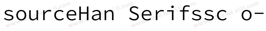 sourceHan Serifssc o字体转换